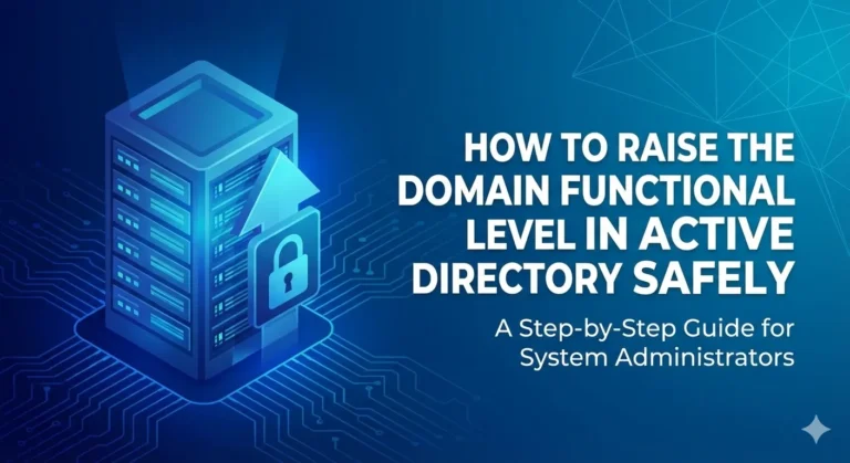 How to raise the domain functional level in active directory safely